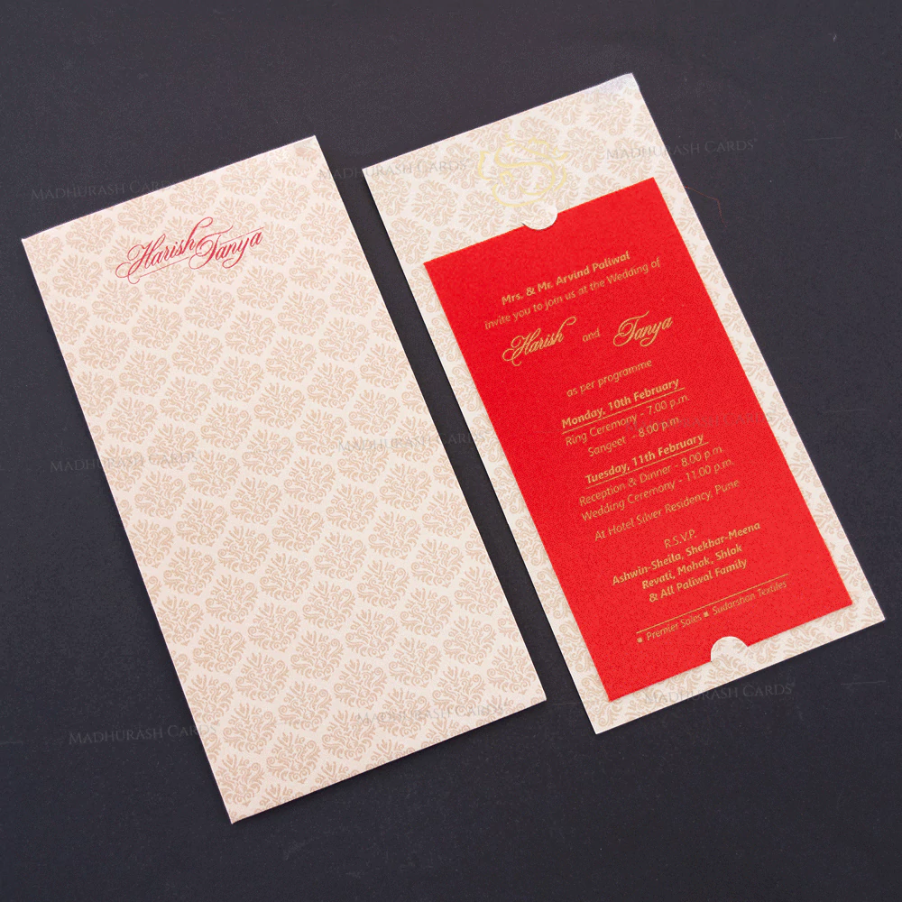 Designer Invitation Card 19764 Cardset