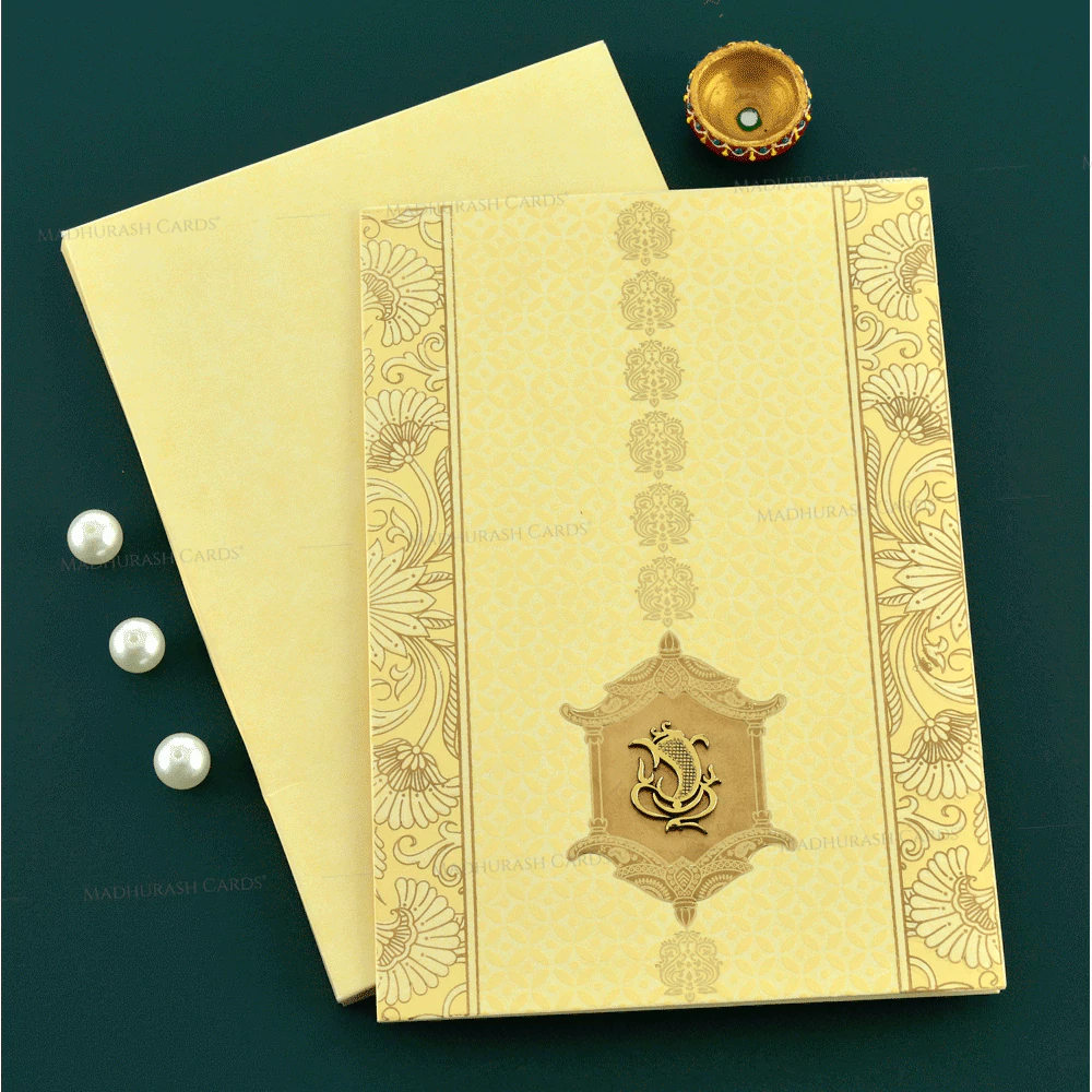 Designer Wedding Card 19087 Cardfront