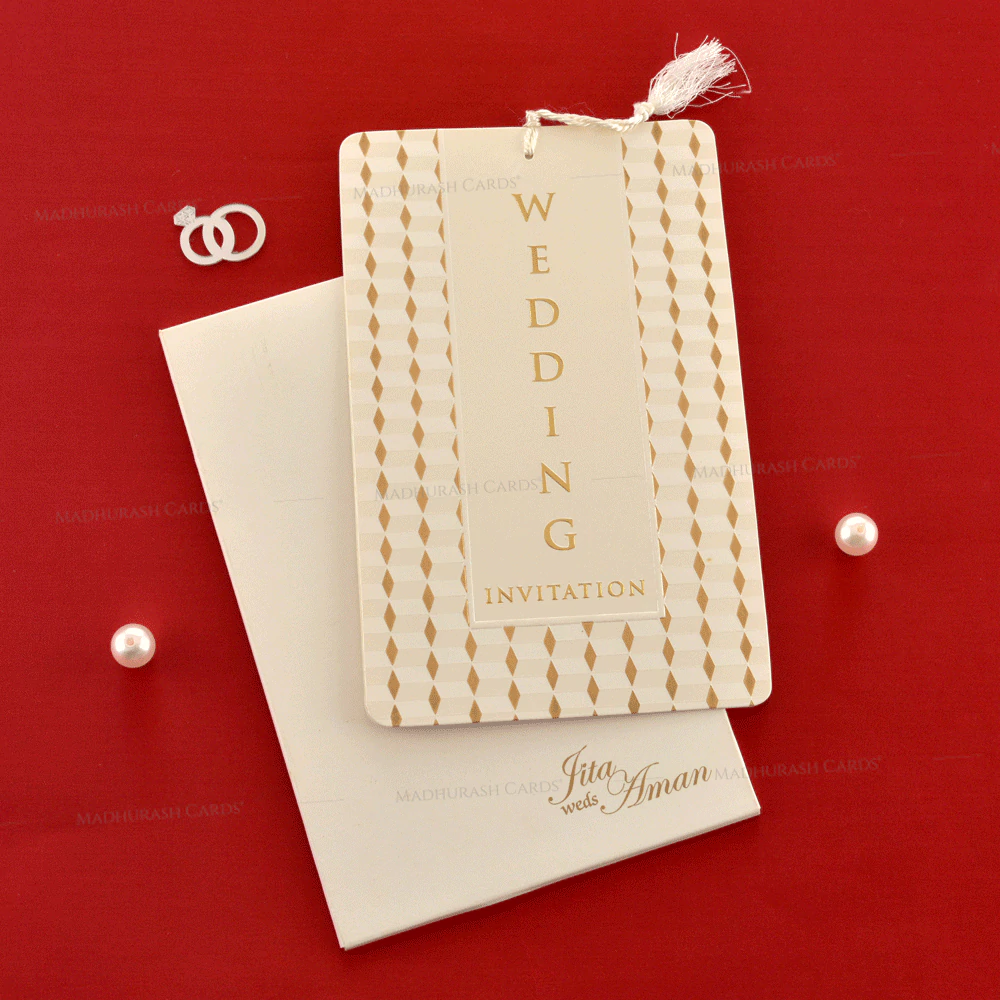 Designer Wedding Card 19107 Cardfront