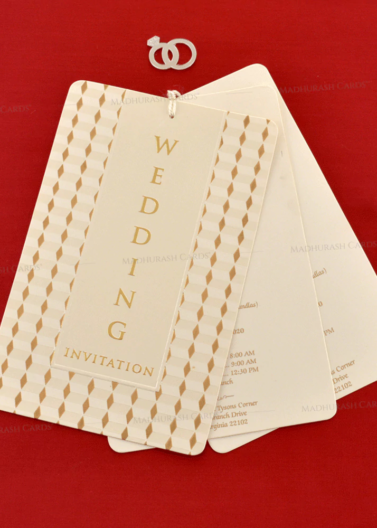 Designer Wedding Card 19107 Inserts