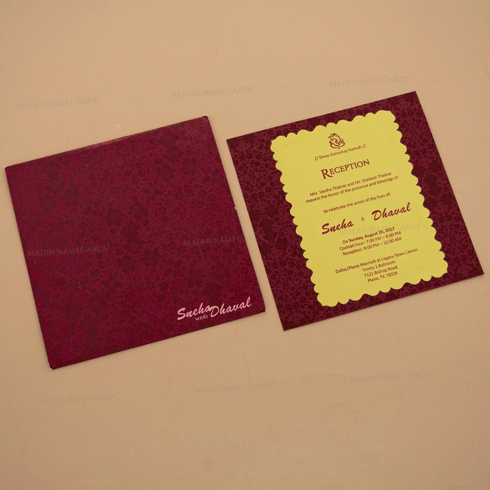 Elegant Invitation Card 9783 Cardset