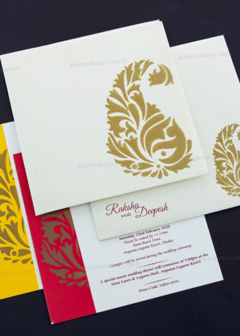 Elegant Wedding Card 14227 Cardset