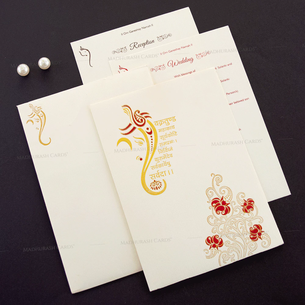 Elegant Wedding Card 18256 Cardset
