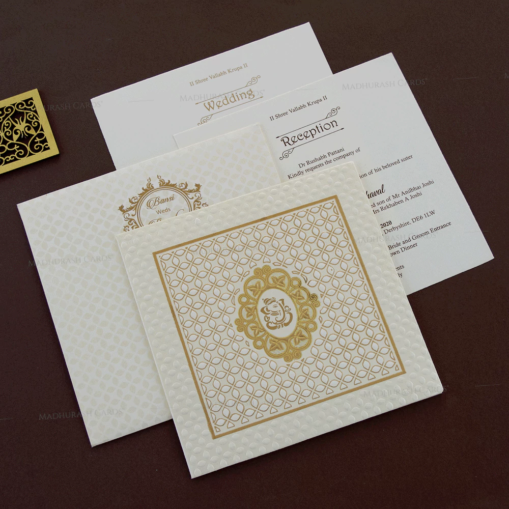 Elegant Wedding Card 18291 Cardset