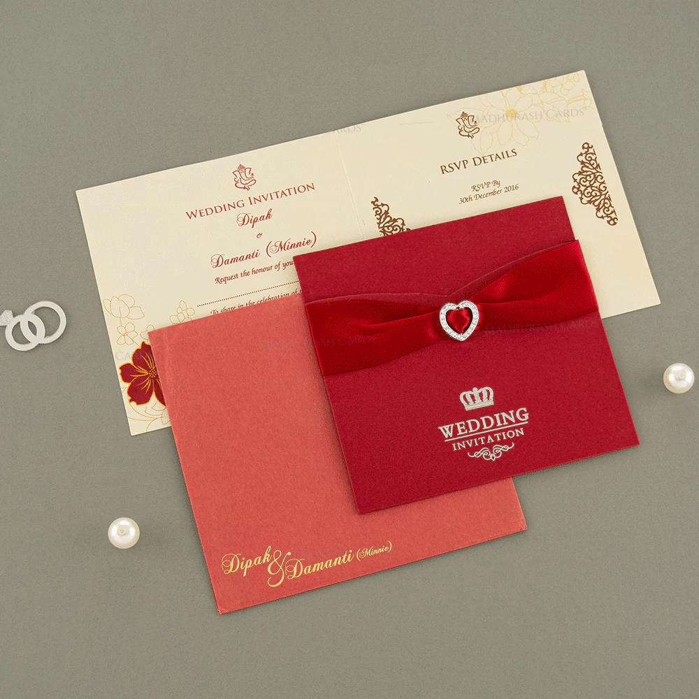 Elegant Wedding Invitation 15096 Cardset