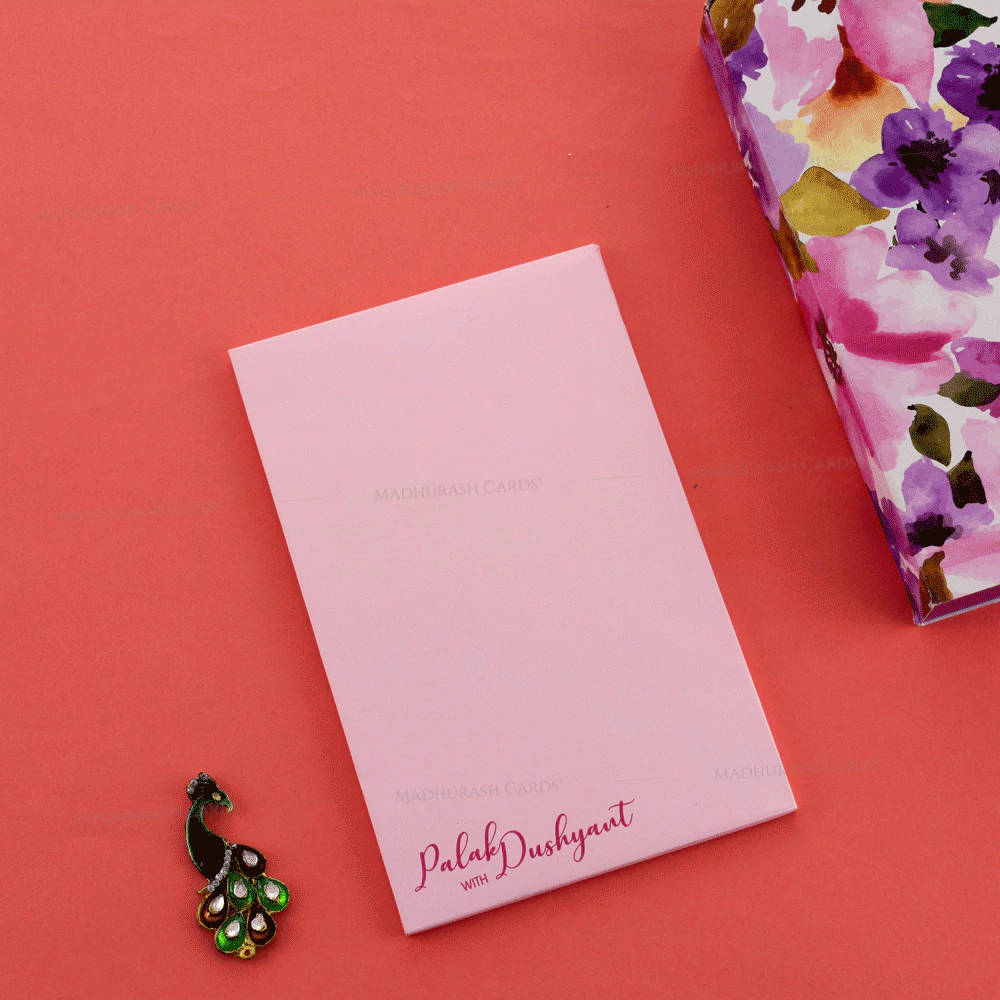 Floral Transparent Wedding Card 8869 Envelopee
