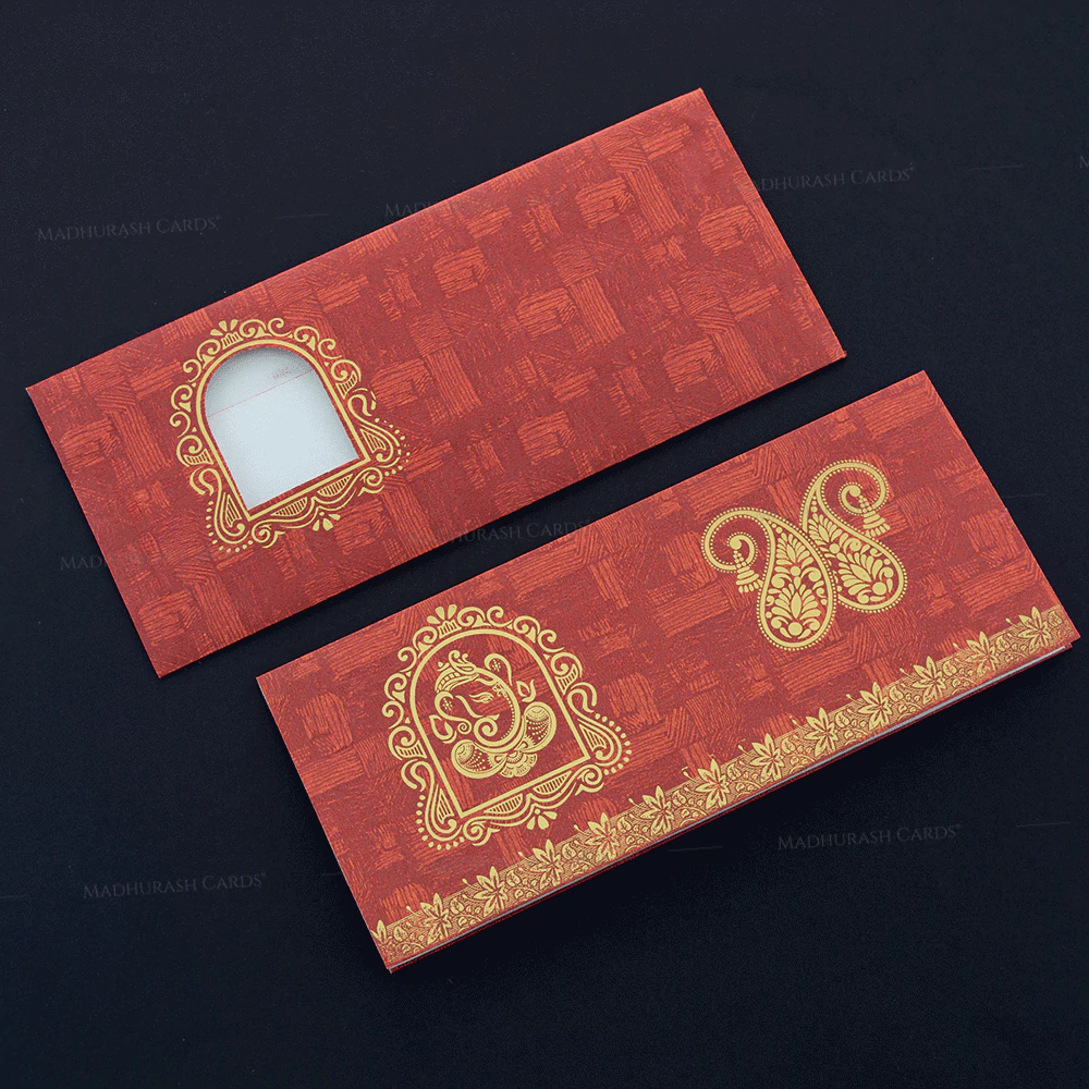 Hindu Wedding Card 15410 Card Front