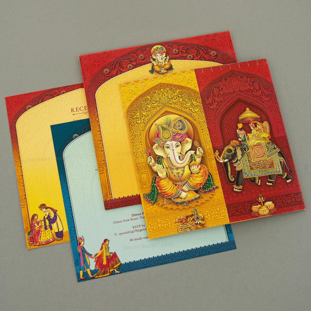 Hindu Wedding Card 18145 Cardset