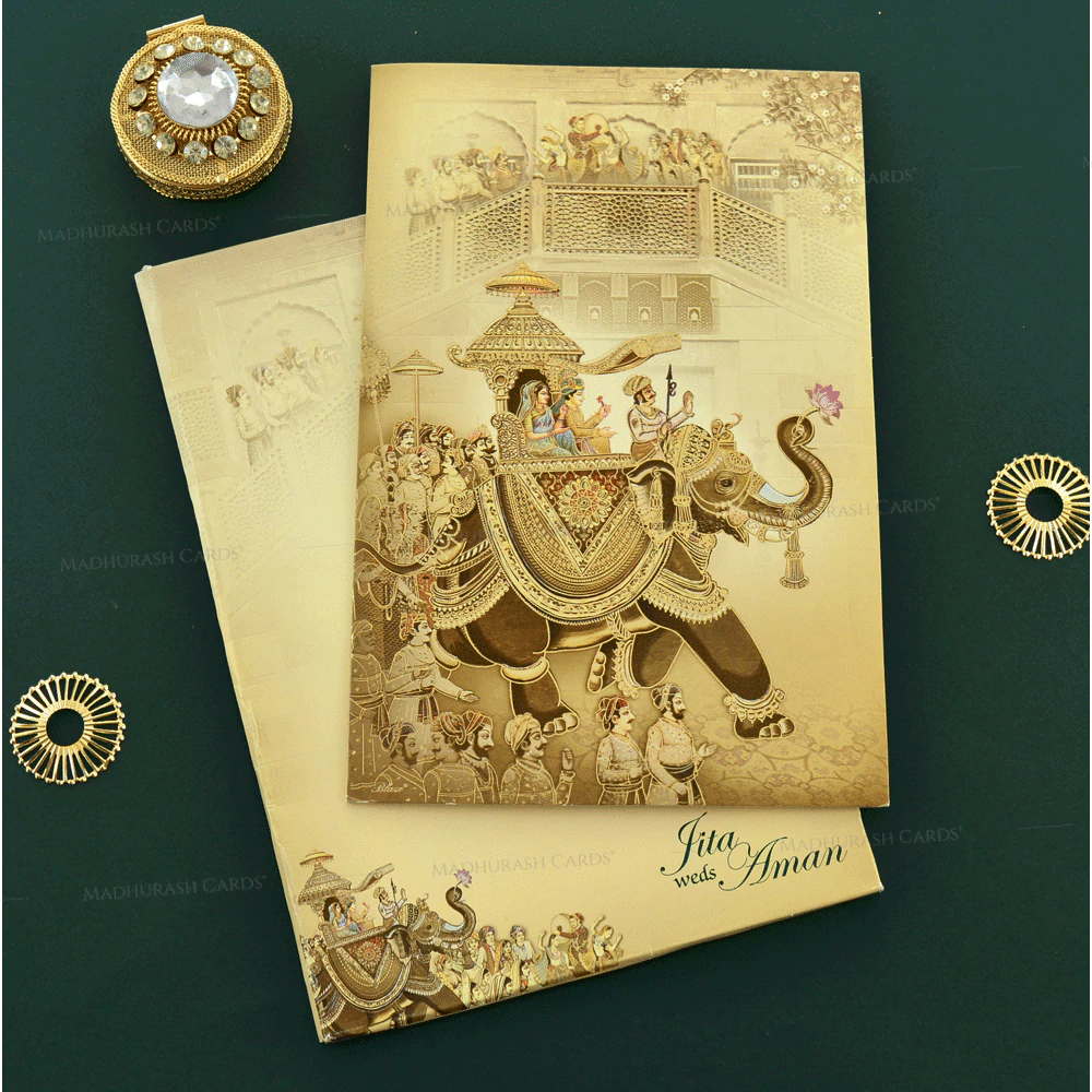 Hindu Wedding Card 19147 Cardfront