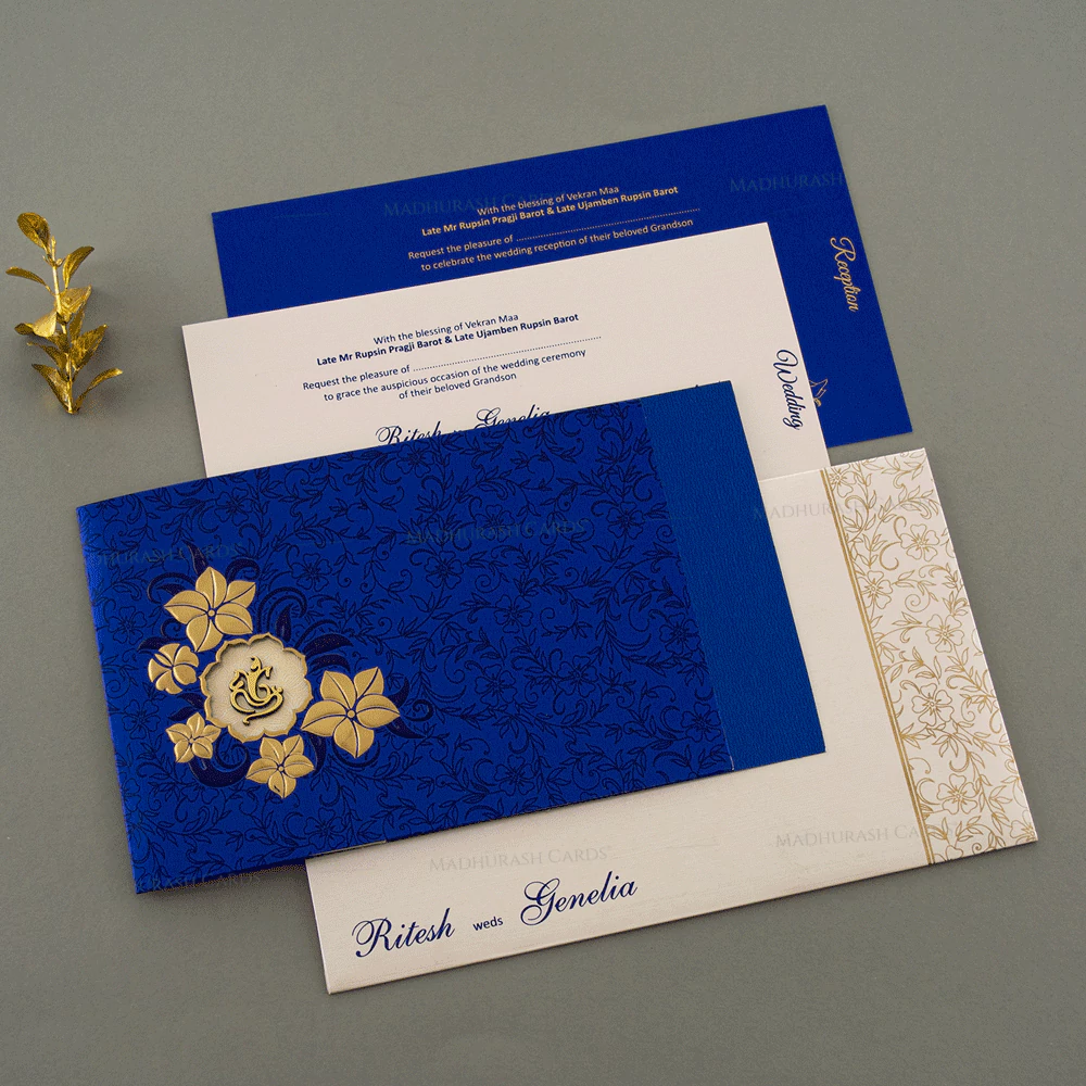 Designer Wedding Card 16084 Cardset